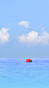 Lifeboat or rescue boat Testing quality checking and Sea