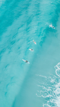 人类与海浪共舞