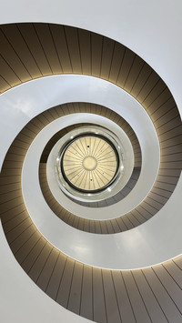 Mirrored Steps to Infinity, a Pathway That Never Ends