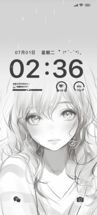 素描双壁纸双界面