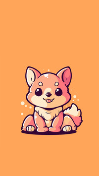 Q版小柴犬-拍信图库