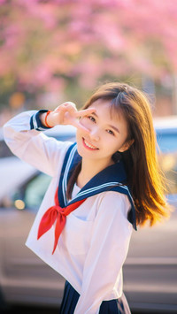 校服怎么穿更美