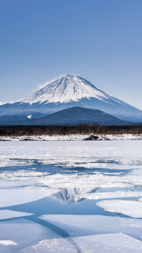 The beautiful small town at the foot of mount fuji