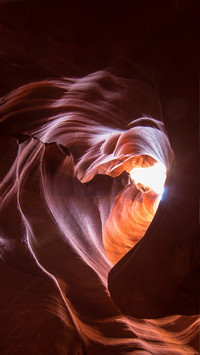Antelope valley with interplay of light and shadow