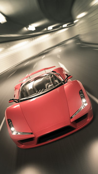Red sports car 74