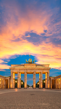 Brandenburg Gate at sunset