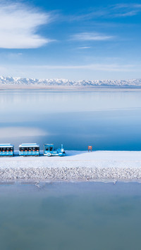 Qinghai Chaka Salt Lake Sky Mirror