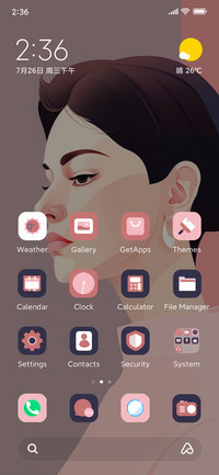 Pink woman
