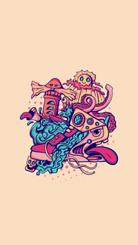 Illustration of cool sneakers