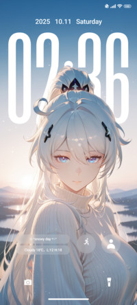 White-haired girl