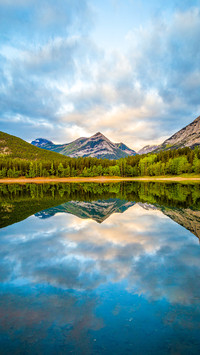 Wedge Pond in Kananaskis during a Rocky Mountain Sunrise