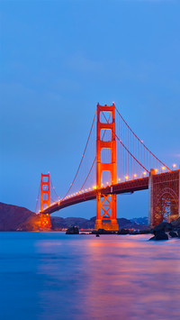 Golden Gate Bridge after Sunset, San Francisco