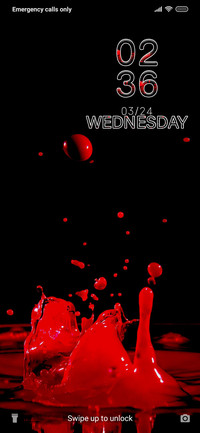 Black Red Bubble