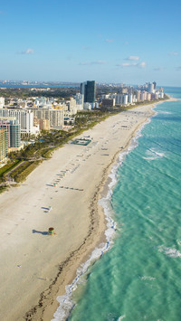 Usa florida miami miami beach aerial view