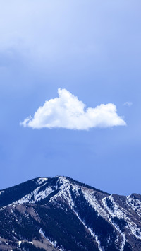 The top of the mountains