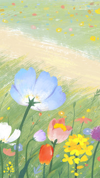 Flower beds in spring 2