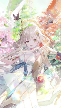 光与影里的少女剪影