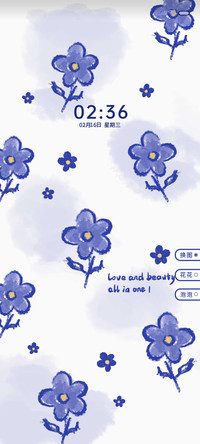 治愈玫瑰 克莱因蓝
