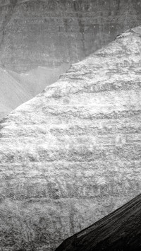 Iceland black and white cliff contrast