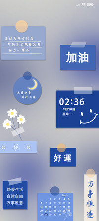 克莱因蓝 贴纸风