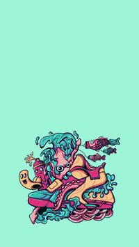 Illustration of cool sneakers