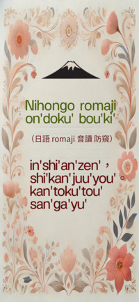 日语罗马字音读防窥