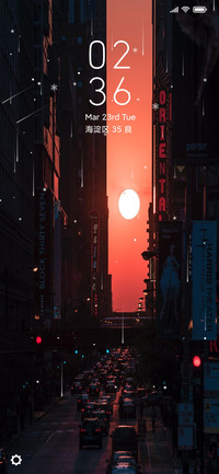 城市日落