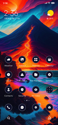Colorful Volcano