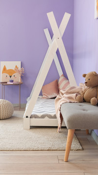 Unique Bed Design, Tent-Like Structure Adds Fun