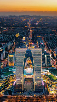 城市中的地标建筑