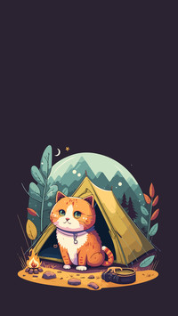 Cool cat illustration