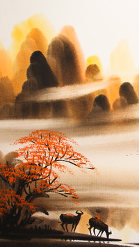 水墨画-锐景创意