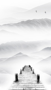 水墨画-锐景创意