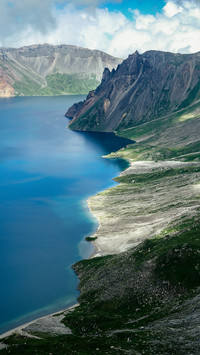 The beautiful Heaven Lake of Changbai Mountain