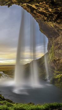 Magnificent Waterfall in Iceland
