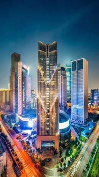 繁华城市建筑-锐景创意