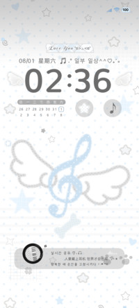 韩系ins 天使八音符