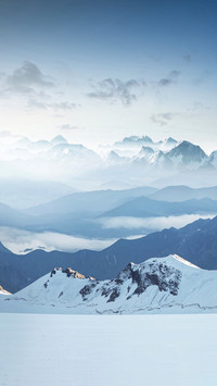 High Mountain in Morning Time