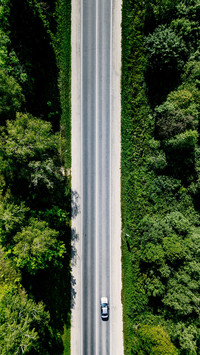 Shoot the road from above