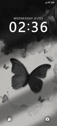 ink wash butterfly