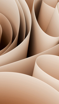 Layered wavy soft beige