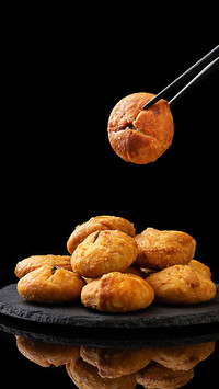 Mount huangshan shaobing baked cake in griddle