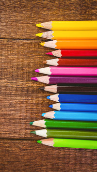 Close up view of pencil on wood