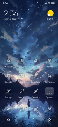 black starry