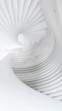 The minimalist aesthetics of white buildings