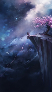星夜樱花