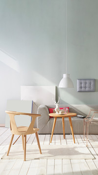 Decorative living room with furniture sofa chair