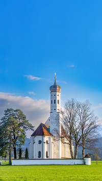 Panoramic scenery of St Coloman's Church