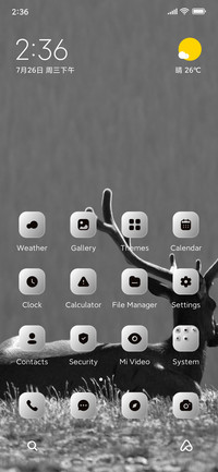 Deer Monochrome