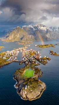 The football field at the end of the world